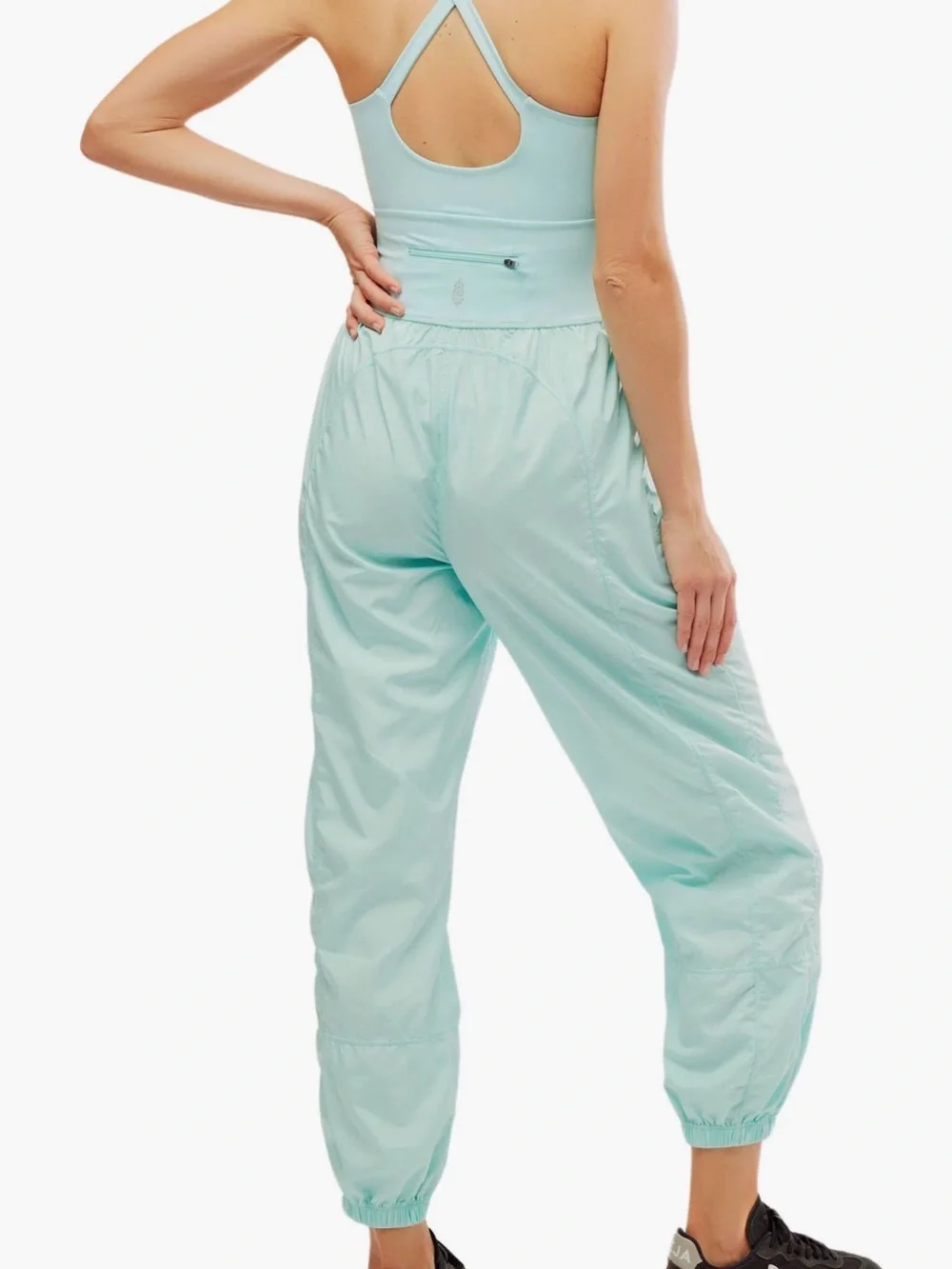 Free People Righteous Runsie Jumpsuit Jogger Sz Small